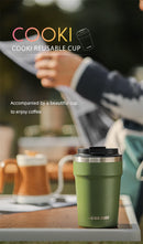 MHW-3BOMBER 360ML Stainless Steel Coffee Tumbler Portable Double Wall Thermal Mugs for Travel Camping Home Coffee Accessories