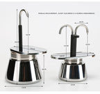 1 2 4Cups Espresso Coffee Maker Stainless Steel Mini Moka Pot With Unique Design