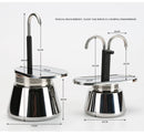1 2 4Cups Espresso Coffee Maker Stainless Steel Mini Moka Pot With Unique Design