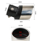 Shark belt net tail throat Stainless steel exhaust pipe Automobile exhaust pipe muffler Automobile accessories exhaust pipe