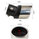 Shark belt net tail throat Stainless steel exhaust pipe Automobile exhaust pipe muffler Automobile accessories exhaust pipe