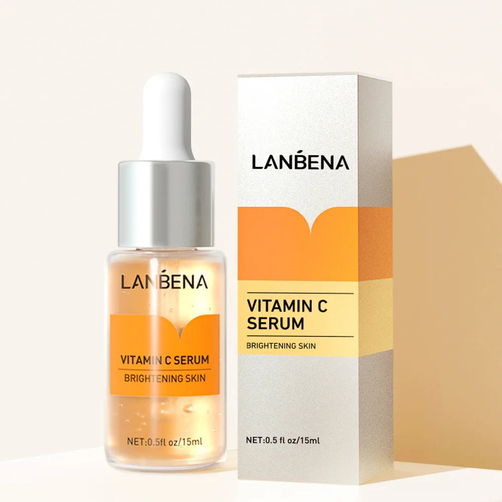 Vitamin C Facial Essence Dark Skin Brighten Serum Lifting Firming Fade Fine Lines Anti-aging Whitening Brighten Nourish Skin