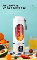 Portable Mini Electric Blender USB Rechargeable Smoothie Juicer Milkshake Maker For Fresh Fruit Orange Juice And On-The-Go Use