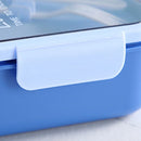 Bento Lunch Box For Kids Girls Cartoon Students Kawaii Cute Heated 3 Grid Sandwich Snack Food Box Special Canteen Food Storage