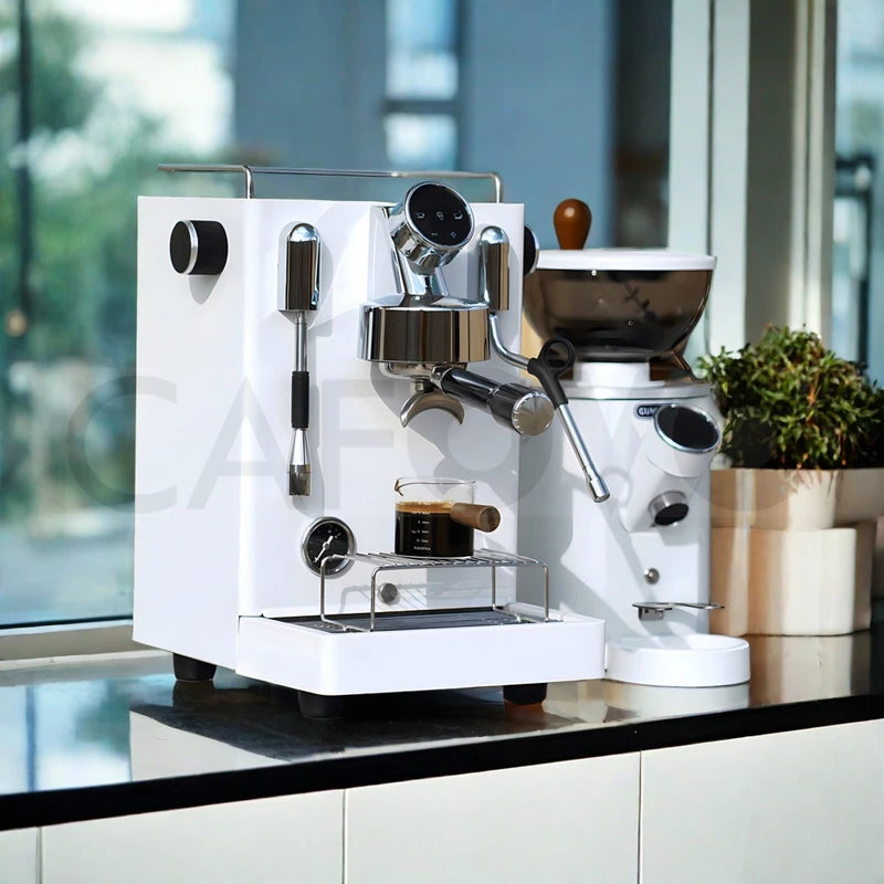 CAFOVO CM6005 Commercial Espresso Machine 3100W Dual Pump Triple Boiler PID Temperature Control 3-Hole Steam Wand Cafe Home Use