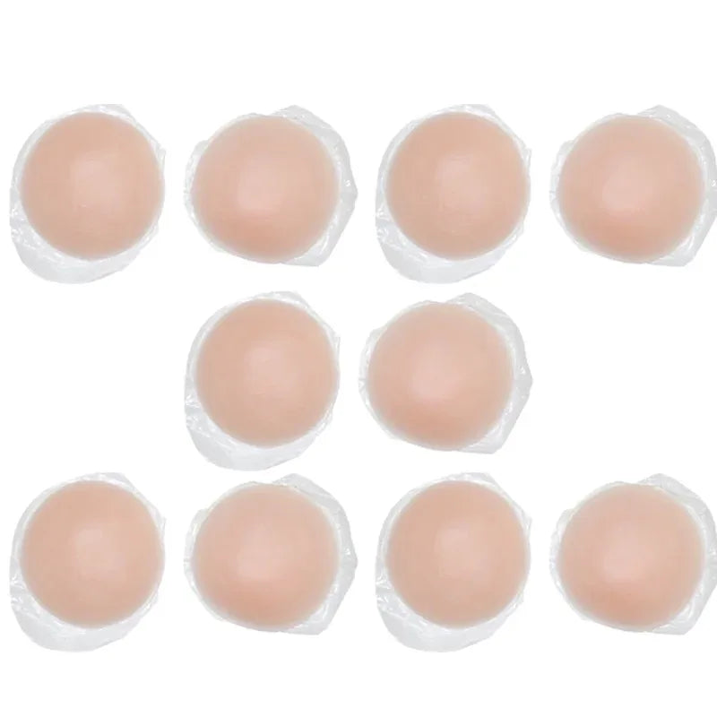 5 Pair Women Nipple Cover Reusable Petal Adhesive Nipple Covers Charm Boob Tape Silicone Breast Sticker Woman Accesoires