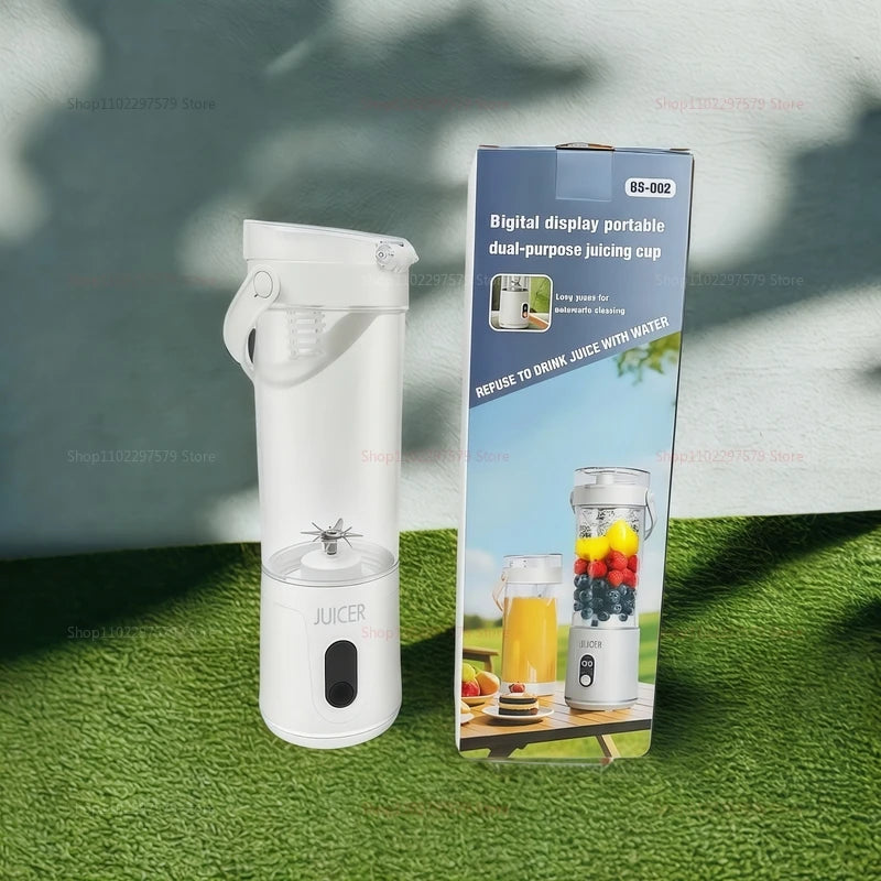 Portable Blender 600ML Household/outdoor  Electric Juicer Rechargeable USB Smoothie Maker Personal Fruit Mixer for Fresh Fruit