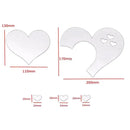 3D Acrylic Mirror Wall Stickers DIY Wall Mirrors Sticker Removable Self Adhesive Aesthetic LOVE Tiles Decals Home Decoration