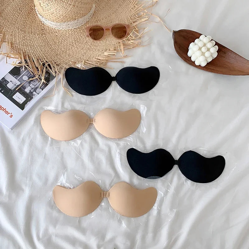 Reusable Silicone Nipple Cover Self Adhesive Invisible Push Up Bra Pasties Stickers Mango Breast Strapless Bras Women Underware