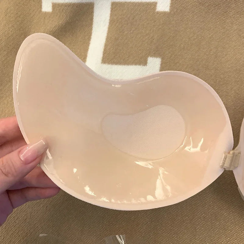 Reusable Silicone Nipple Cover Self Adhesive Invisible Push Up Bra Pasties Stickers Mango Breast Strapless Bras Women Underware