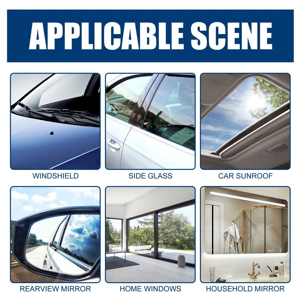 Car Glass Oil Film Cleaner Car Window Cleaning Automobile Windshield Remove Stains Automobile Windscreen Eliminate Greasy Dirt