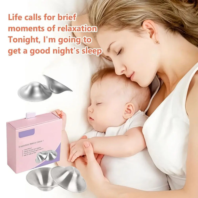 Nipple Shields for Nursing Newborn Breastfeeding Essentials Original Silver Nipple Covers Breastfeeding for Any Mum Soothing
