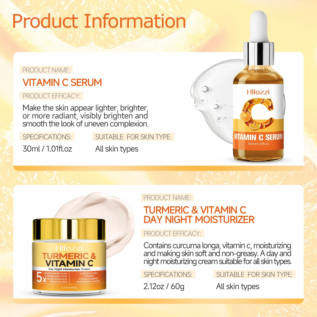 Vitamin C Serum - Turmeric doubles the radiance of the complexion and hydrates and moisturizes