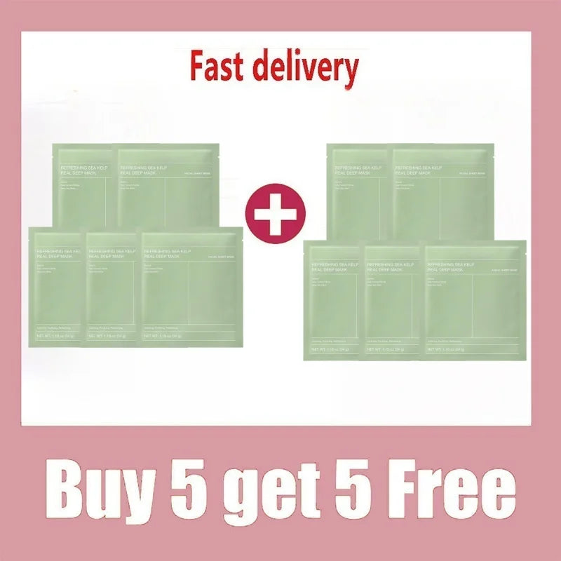 Refreshing Sea Kelp Real Deep Mask Korea Brand Collagen Deep Mask Moisturizing Overnight Hydrogel Bio-collagen Facial Sheet Mask