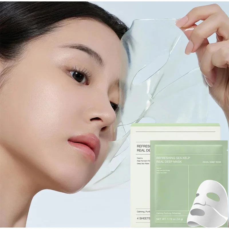 Refreshing Sea Kelp Real Deep Mask Korea Brand Collagen Deep Mask Moisturizing Overnight Hydrogel Bio-collagen Facial Sheet Mask
