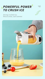 Portable Mini Electric Blender USB Rechargeable Smoothie Juicer Milkshake Maker For Fresh Fruit Orange Juice And On-The-Go Use