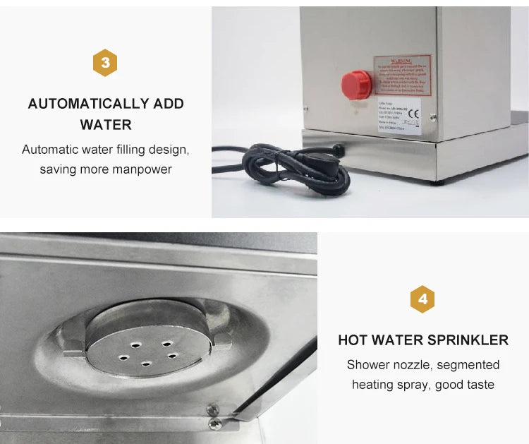 Large Capacity 2.2L Coffee Shop Appliances Coffee Brewer Multi Drink Commercial American Coffee Machine