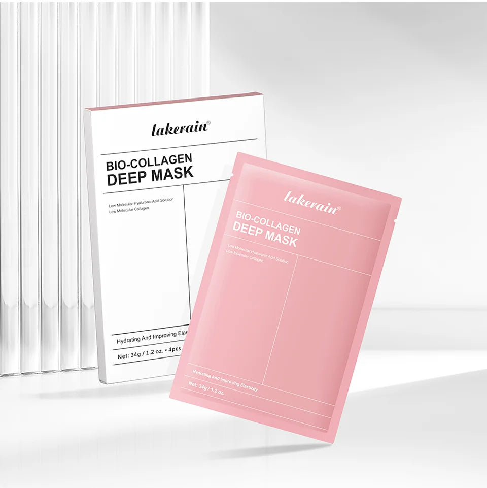 Bio-Collagen Real Deep Mask, Hydrating Overnight Hydrogel Mask, Pore Minimizing, Elasticity Improvement
