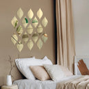 Acrylic Mirror Wall Sticker Self-adhesive Soft Mirror Without Punching Decorative Mirror Household Bathroom Makeup Mirror
