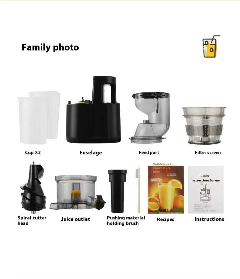 Automatic Small-Sized Multifunctional Electric Soy Milk & Juice Maker for Home, with Juice and Pulp Separation