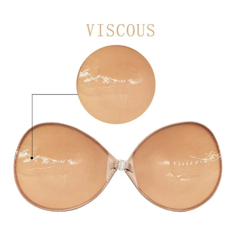 Reusable Nipple Tape Nipple Stickers Seamless Nipple Cover Strapless Silicon Bra Gathered Adhesive Bra