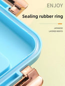 Bento Lunch Box for Kids Girls Cartoon Students Kawaii Cute Dinosaur Heated 3 Grid Sandwich Snack Food Box Special Canteen