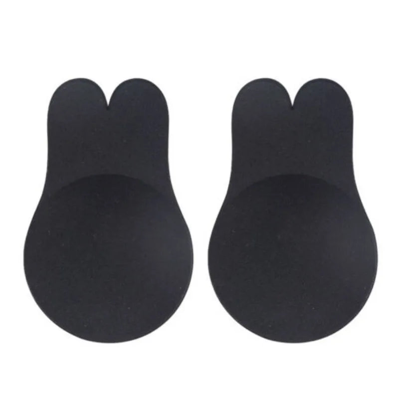 Reusable Rabbit Nipple Cover Pasties Breast Push Up Stickers Adhesive Invisible Bra Lift Tape Women Nipples Covers Silicone Pads
