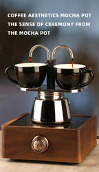 1 2 4Cups Espresso Coffee Maker Stainless Steel Mini Moka Pot With Unique Design