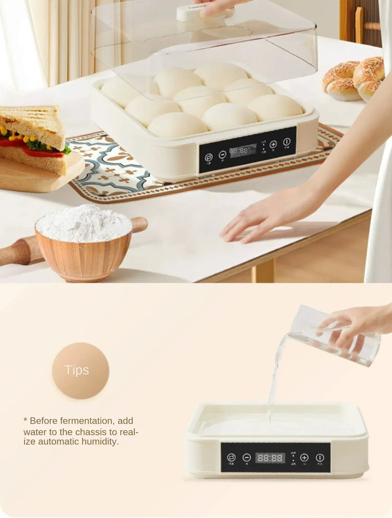 220V Automatic Yogurt Maker with 9 Jars, Perfect for Homemade Pickles, Natto, and Sake, Large Capacity A