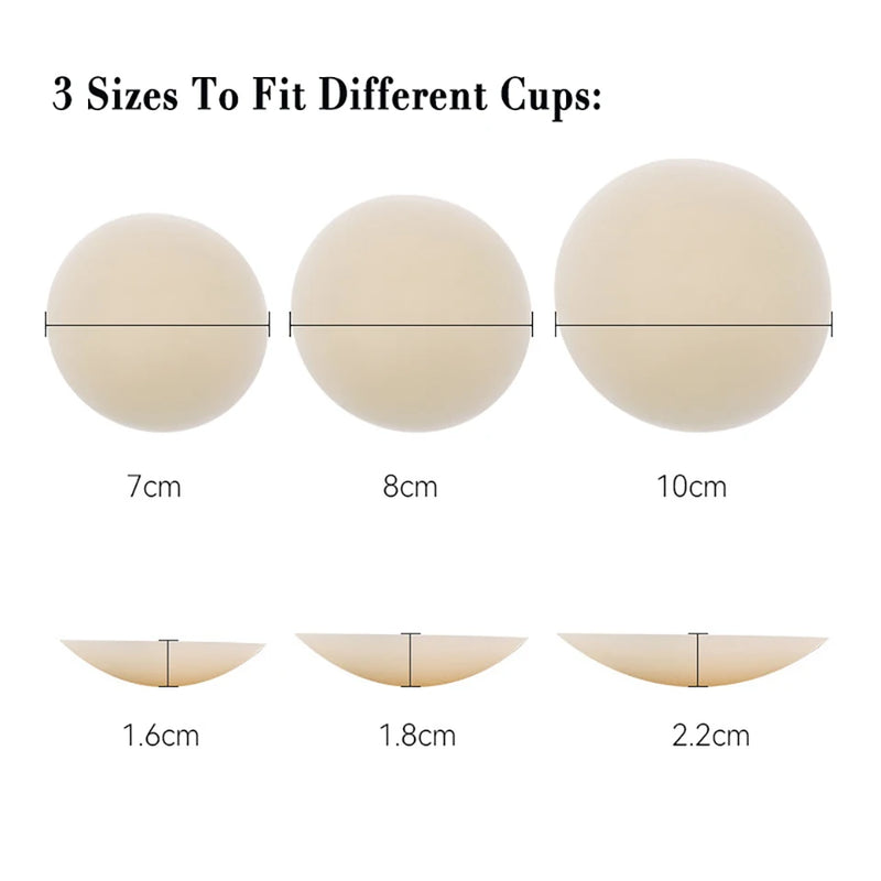 Nipple Covers No Show Reusable Seamless Pasty Sticky Adhesive Silicone Nipple Pasties for Women