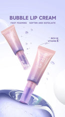 Bubble Lip Exfoliator Foaming Scrub Gentle Cleansing Fast Soften Moisturize Hydrate Nourish Night Balm Daily Lipcare