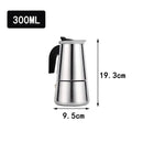 Moka Pot Machine Mocha Latte Pot Stainless Steel Mocha Espresso Coffee for Office Kitchen Italian Coffee Maker 2/4/6/9/12 Cups