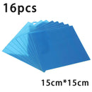 16PC 15CM Square Mirror Wall Sticker Self-adhesive Acrylic Tile Mosaic Decal Mural Covering For Bedroom Household DIY Decoration