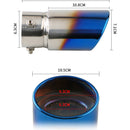 Shark belt net tail throat Stainless steel exhaust pipe Automobile exhaust pipe muffler Automobile accessories exhaust pipe