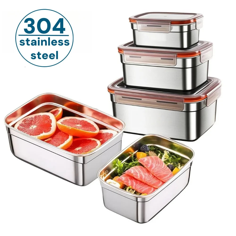 Bento Lunch Boxes adults，Kitchen Organizers Camping Airtight Tupper Lunchbox Food Side Dish Taper Meal Prep Storage Containers