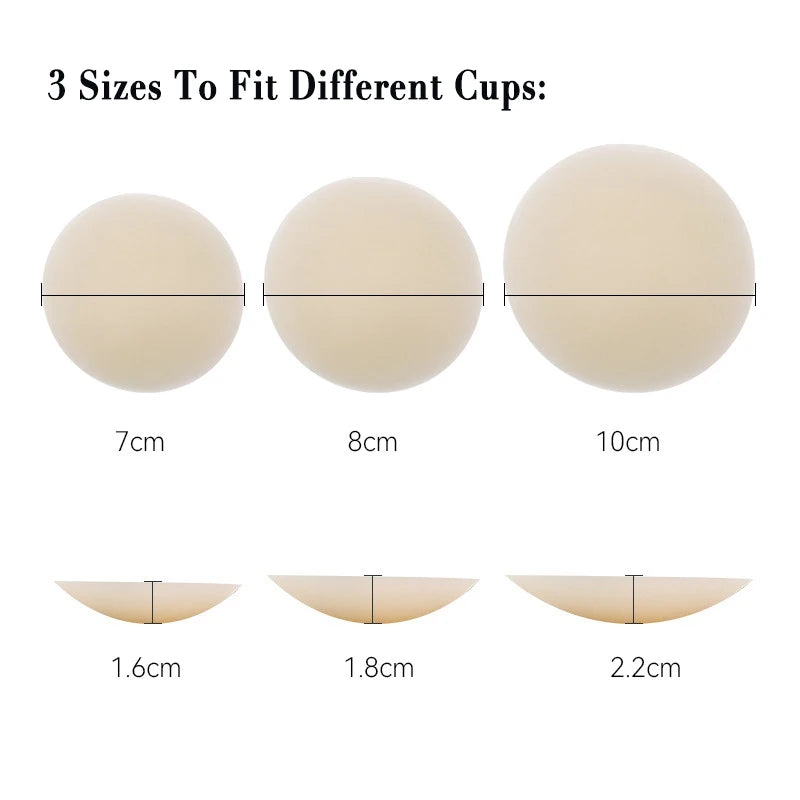Nipple Covers No Show Reusable Seamless Pasty Sticky Adhesive Silicone Nipple Pasties for Women