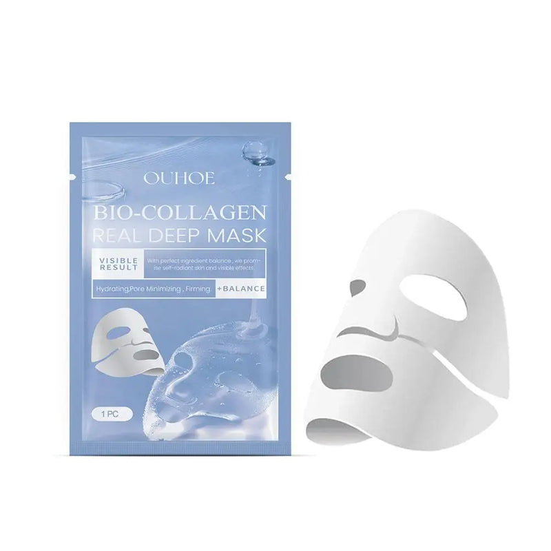 Bio Collagen True Deep Mask,Overnight Collagen Mask with Hydrolyzed Collagen Mask Moisturizing Anti-Aging Mask Skin Care Beauty