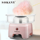 SOKANY 520 Automatic Mini Cotton Candy Maker for Kids, Small Electric Candy Floss Machine