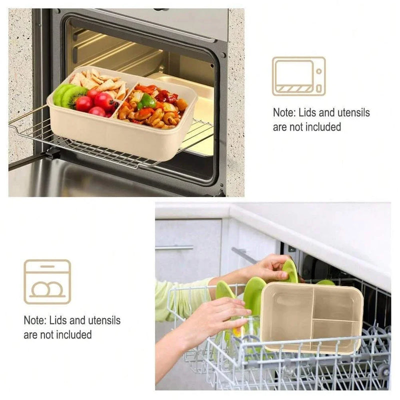 Bento Box Adult Lunch Box, Containers For Adults Men Women With 3 Compartments, Lunchable Food Container Back To School