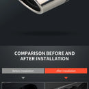 Shark belt net tail throat Stainless steel exhaust pipe Automobile exhaust pipe muffler Automobile accessories exhaust pipe