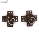 Women 1Pair Sexy Leather Cross Nipple Cover Reusable Breast Stickers Self Adhesive Nipple Pasties Nipple Covers Bra Accessories