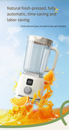 Portable Electric Juicer Blender 600ml USB Charging Fruit Smoothie Maker Lemon Orange Juicing Cup Compact Kitchen Appliance