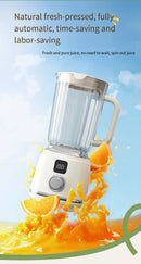 Portable Electric Juicer Blender 600ml USB Charging Fruit Smoothie Maker Lemon Orange Juicing Cup Compact Kitchen Appliance