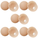 Nippies Nipple Cover - Sticky Adhesive Silicone Nipple Pasties - Reusable Pasty Nipple Covers for Women 5 Pairs Travel Set