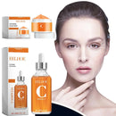 Vitamin C Serum & Vitamin C Cream for Face, Daily Moisturizing Series Hydrate & Plump Skin Care Brightening Serum Even Skin Tone