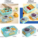 Cute Lunch Box for Kids Girls Boys With Compartments Bento Lunchbox School Child Leakproof Children's Food Snack Boxes New 2025