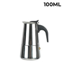 Stainless Steel Moka Coffee Maker Coffee Maker Pot Coffee Pot for Kitchen Mocha Espresso Latte Stovetop Filter 2/4/6/9 Cups