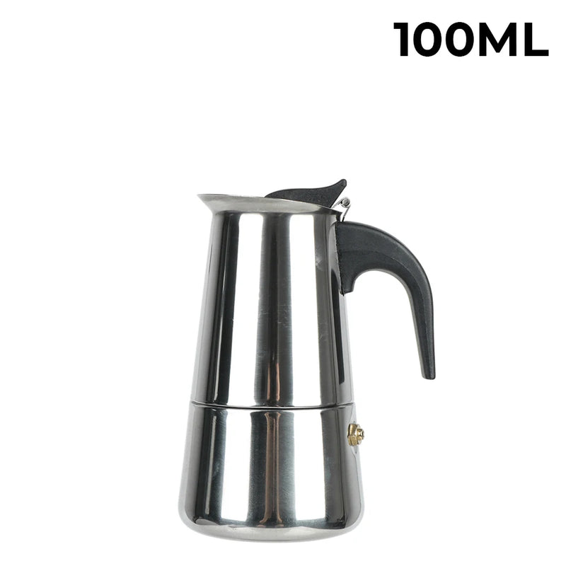 Stainless Steel Moka Coffee Maker Coffee Maker Pot Coffee Pot for Kitchen Mocha Espresso Latte Stovetop Filter 2/4/6/9 Cups