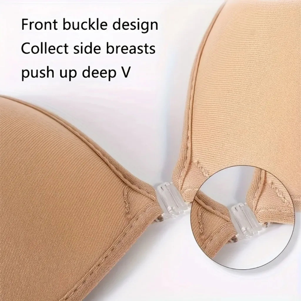 Reusable Nipple Tape Nipple Stickers Seamless Nipple Cover Strapless Silicon Bra Gathered Adhesive Bra
