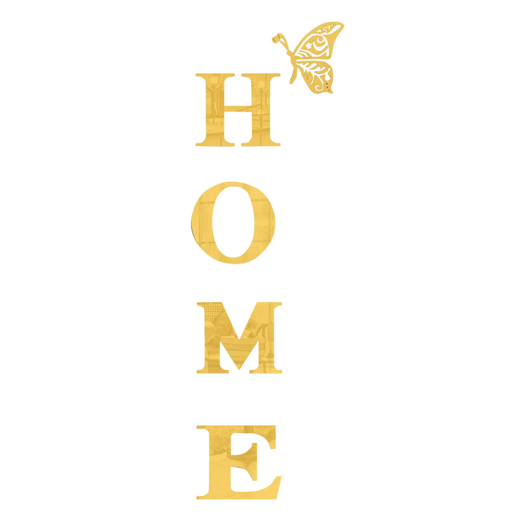 3D Acrylic Large DIY Mirror Self-Adhesive Removable Wall Sticker Family English Alphabet Living Room Bedroom Home Decoration